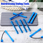 Durable ABS plastic cold wave rods kit for salon quality tight curls at home