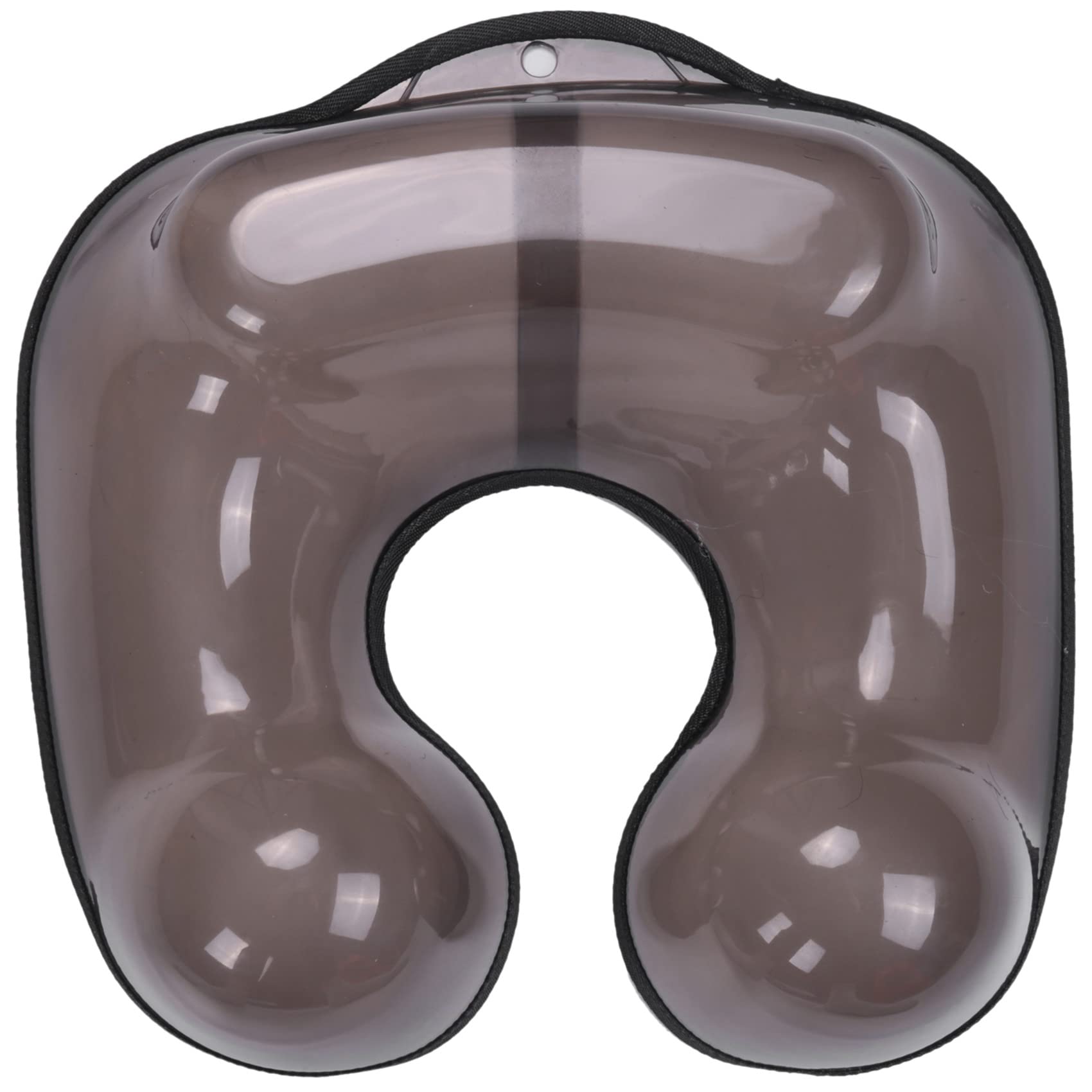 Ergonomic plastic perm container showing the contoured neck cutout