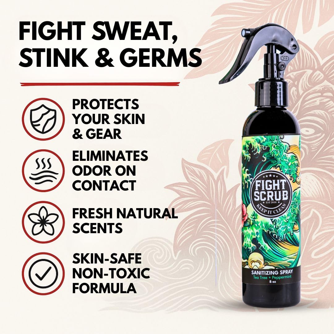 Fight Scrub body and gear deodorizing spray for MMA and wrestling