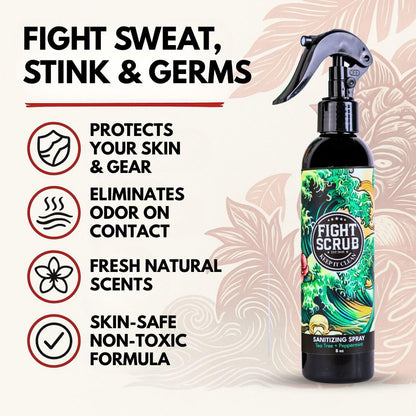 Fight Scrub body and gear deodorizing spray for MMA and wrestling