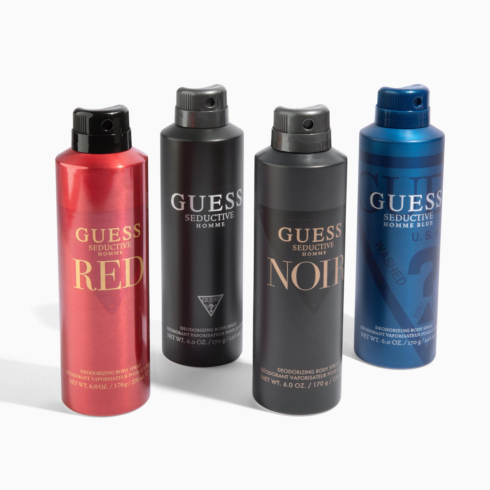 GUESS Seductive Red Amber Woody masculine grooming spray for long lasting everyday freshness
