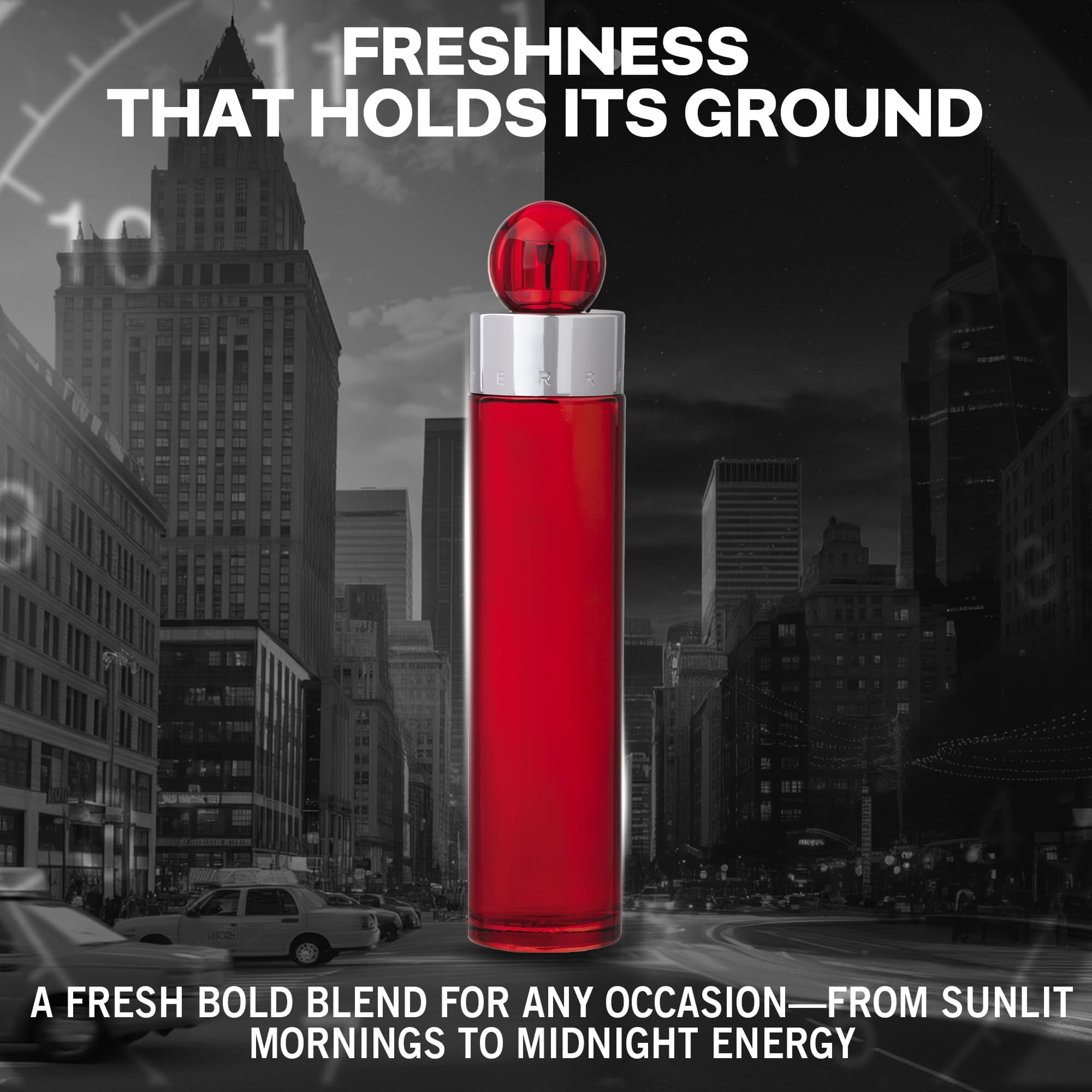 Perry Ellis 360 Red for Men luxury fragrance packaging box view
