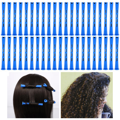 NUDFSY short hair curling rollers being prepped for professional salon or home hairdressing.
