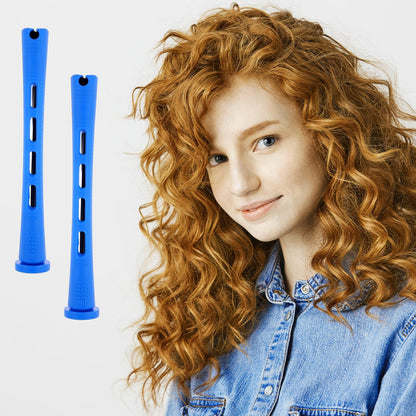 NUDFSY DIY styling curlers illustrating how the rubber band secures hair sections perfectly.