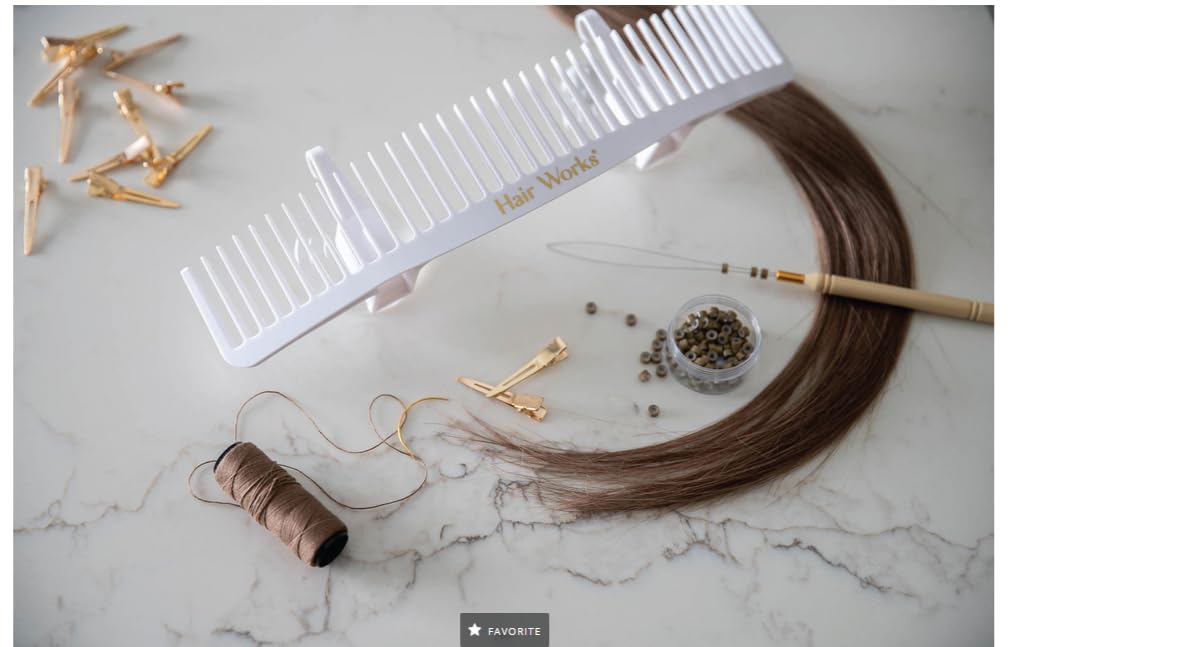 Washing and coloring extensions using Hair Works ULTRA holder caddy