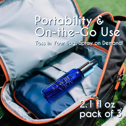 AQUA BLANCE imported male deodorant spray showing compact travel size dimensions.