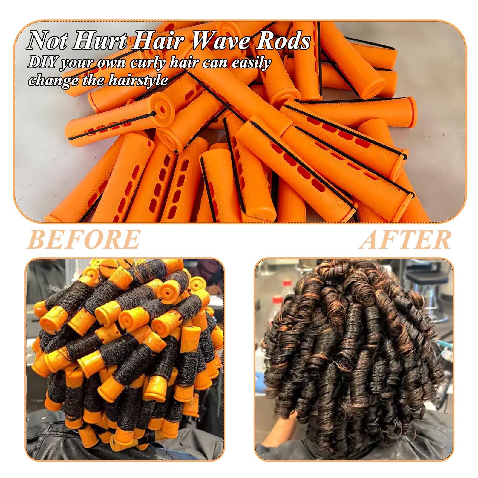WSTAR heatless hair rollers laid out neatly showcasing the thirty-six piece set for professional home hairdressing.