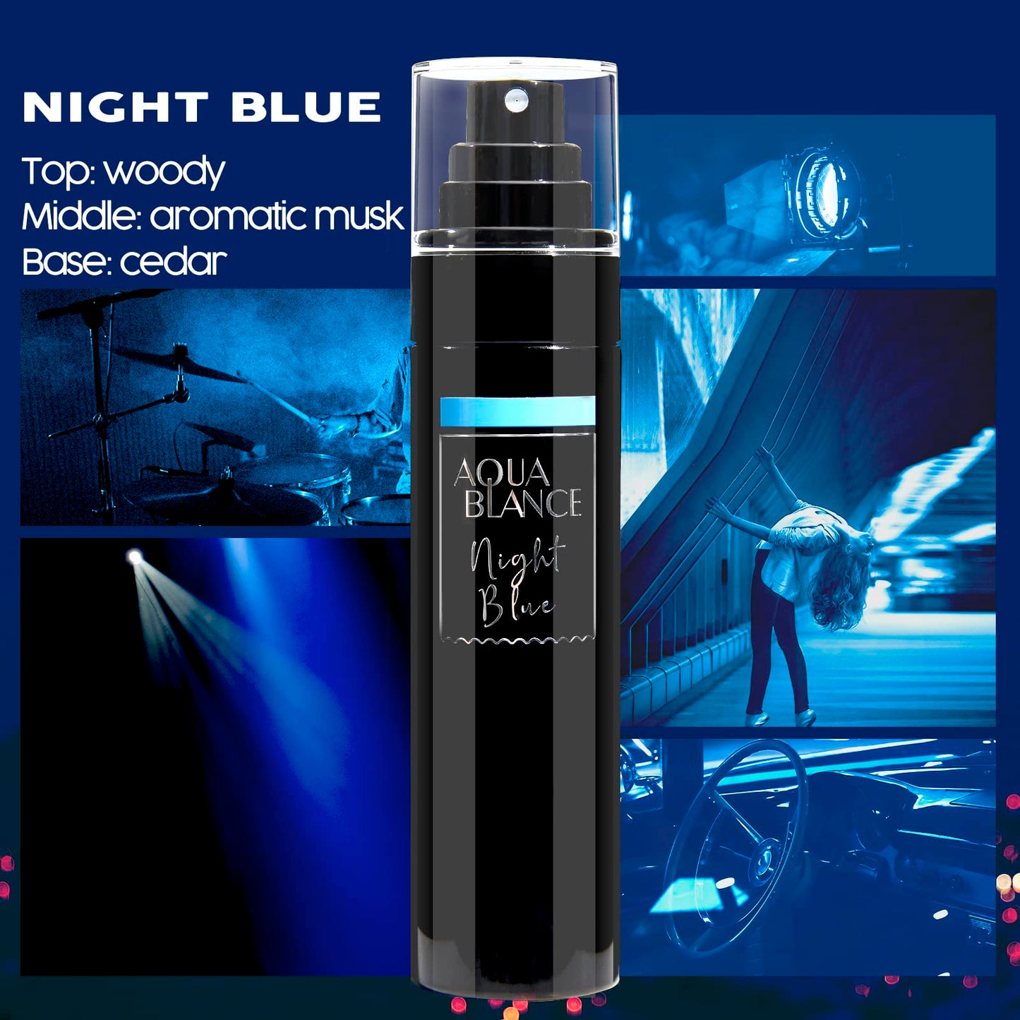 AQUA BLANCE variety fragrance pack for men featuring premium long-lasting aromatic mists