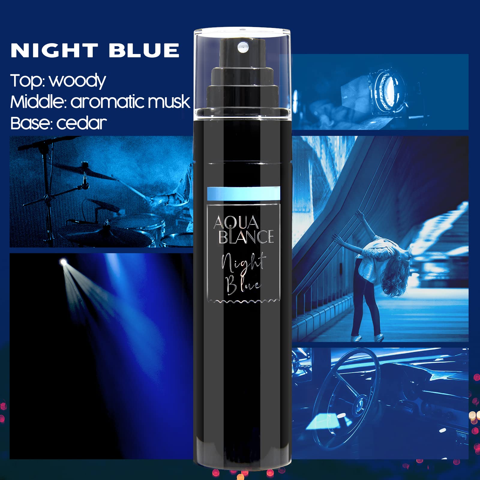 AQUA BLANCE variety fragrance pack for men featuring premium long-lasting aromatic mists