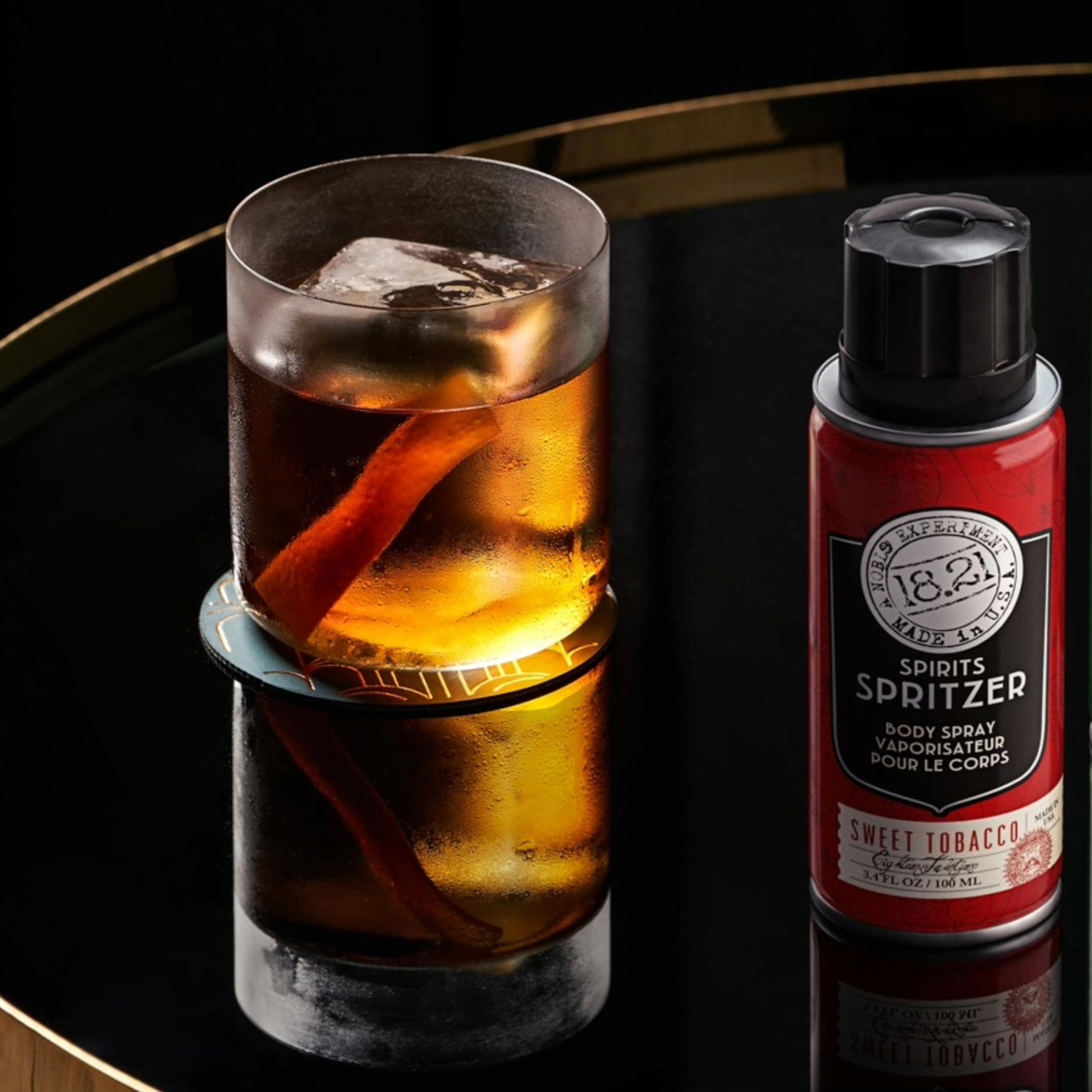 Masculine 18.21 Man Made luxury grooming spirits spritzer for men outer label detail