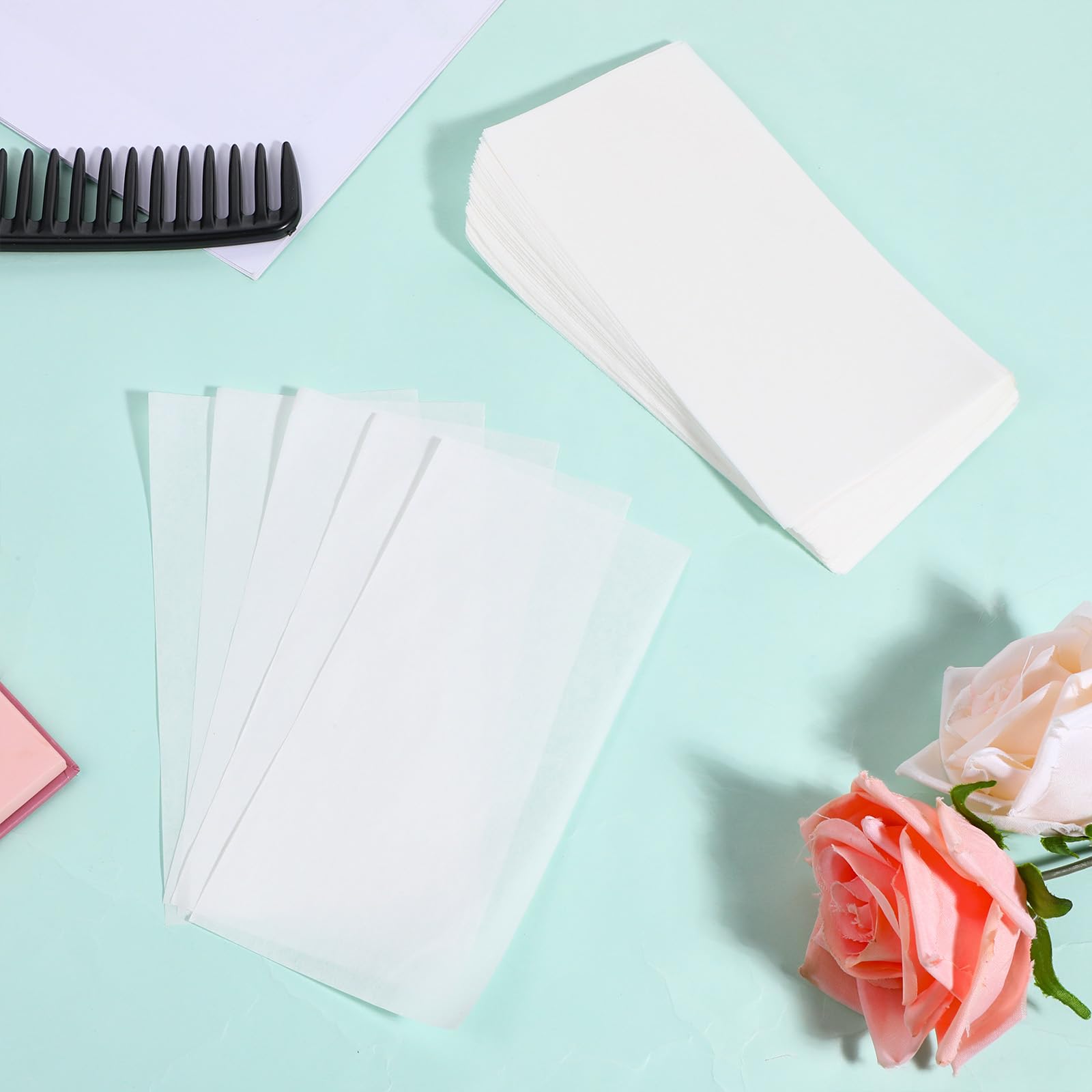 Thin end papers for hair perm showing high temperature resistance material