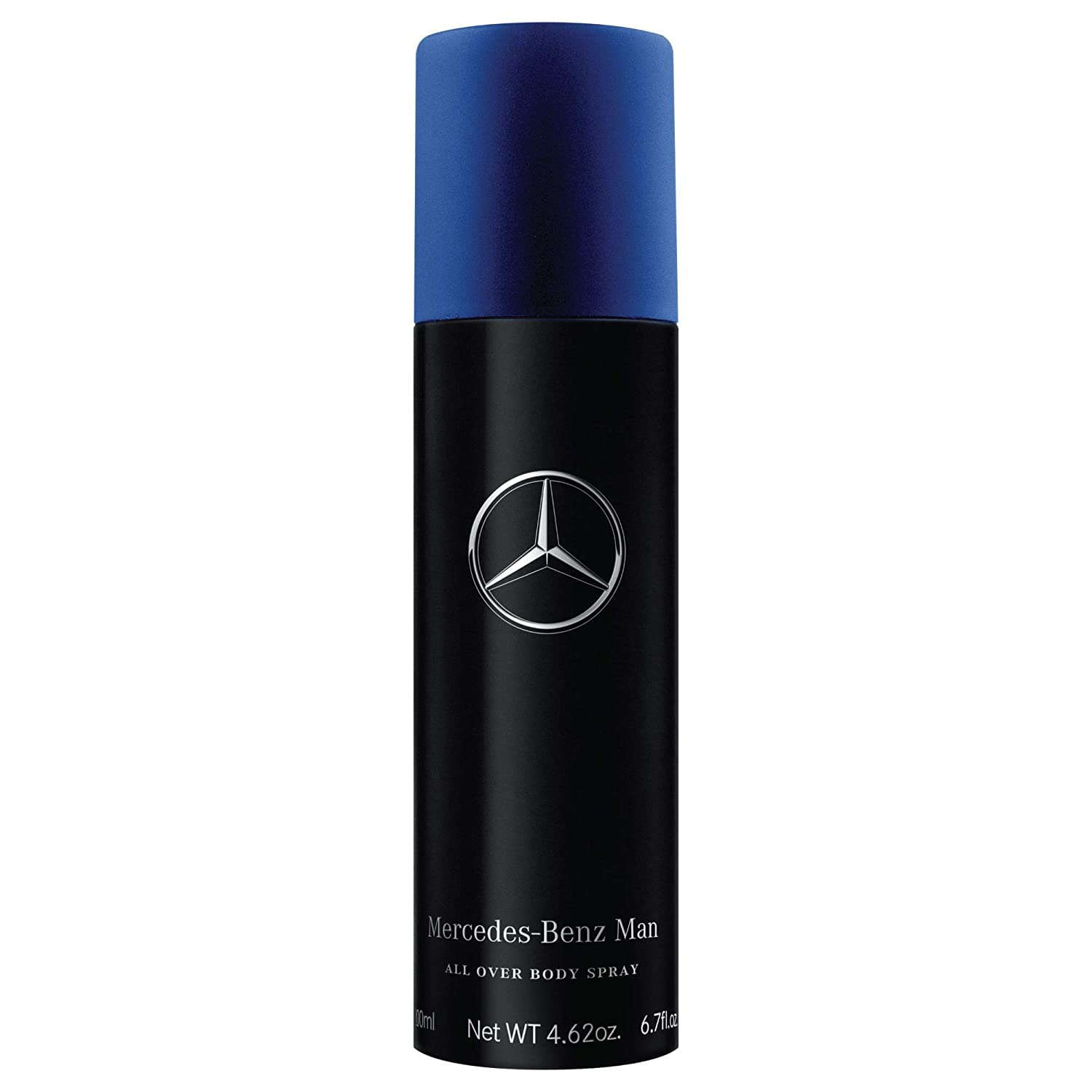 Authentic Mercedes-Benz luxury woody fruity mens deodorant spray container