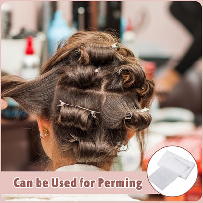 Premium styling papers for wrapping hair ends securely onto curling rollers