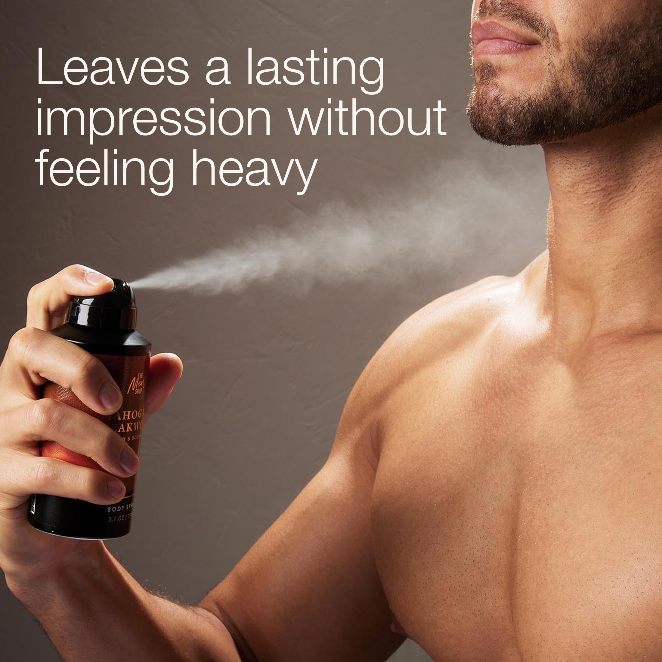 Close-up of the spray nozzle on the Bath and Body Works Men's Collection body spray.