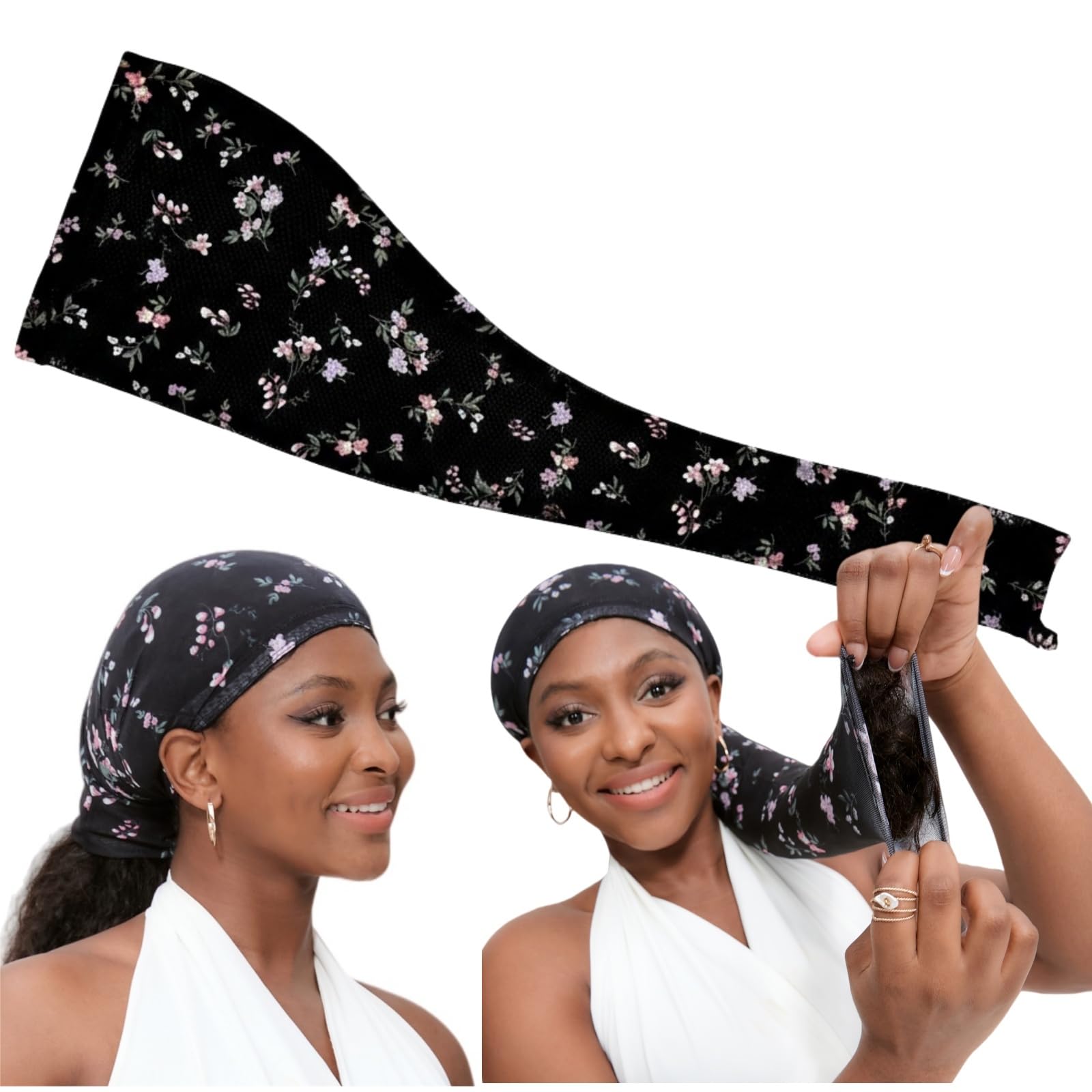 Roaming black hair sleeve protecting heavy protective twists