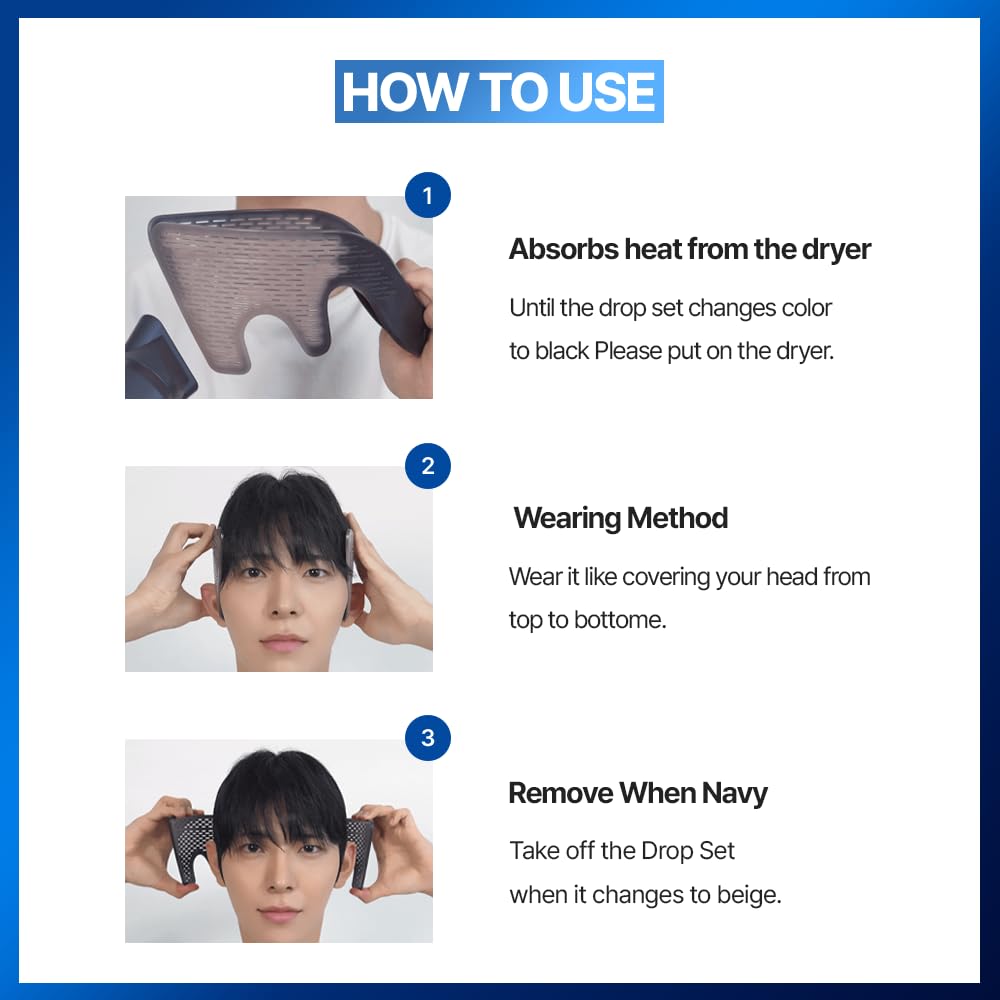 Premium imported mens grooming tool for side hair pressing and scalp protection.