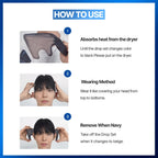 Premium imported mens grooming tool for side hair pressing and scalp protection.