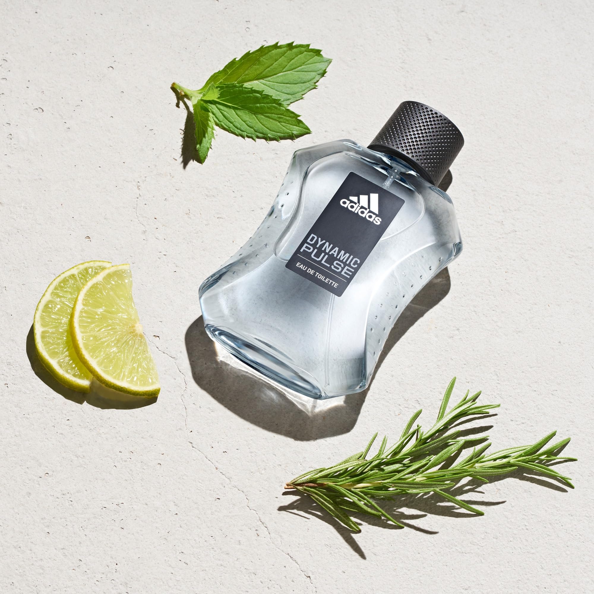 Adidas Dynamic Pulse 2.5 fluid ounce bottle showing ingredient information