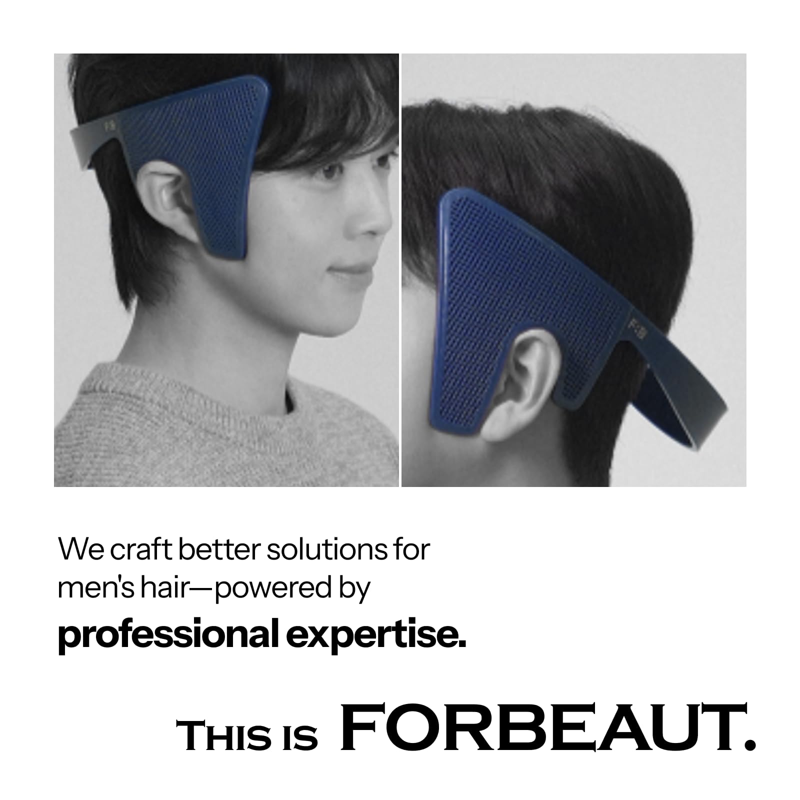 Packaging of the authentic FORBEAUT DropSet styling tool imported for Indian men's grooming routines.