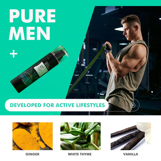Aqua Blance mens deodorizing body spray set featuring tricky game night blue and agiomme scents