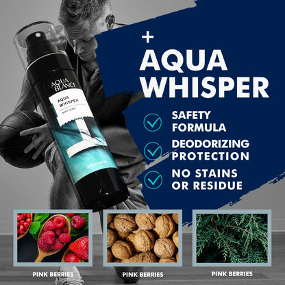 Three pack imported aqua blance mens fragrance collection displayed on a clean background