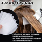High temperature resistant perm roller paper protecting hair ends on a styling rod