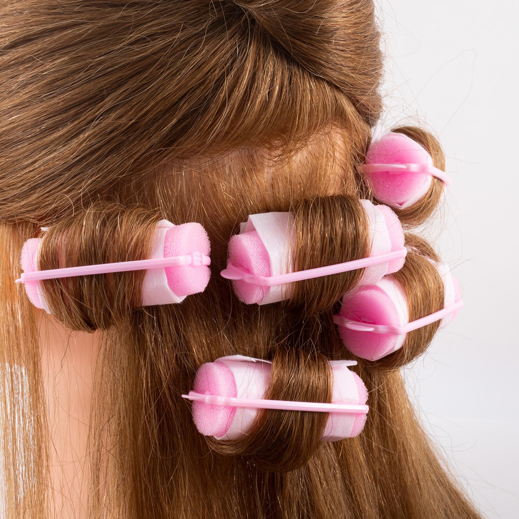 Close up view of durable hair end papers used for uniform curling results