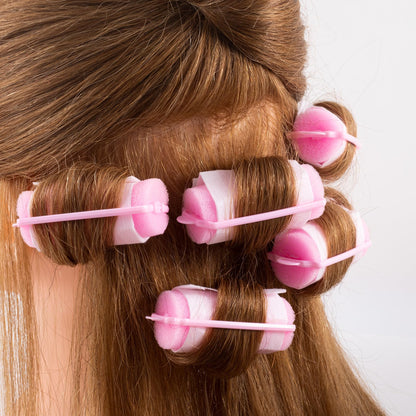 Close up view of durable hair end papers used for uniform curling results