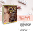 Close up of the professional argan oil infused waving lotion from the One 'N Only curl kit