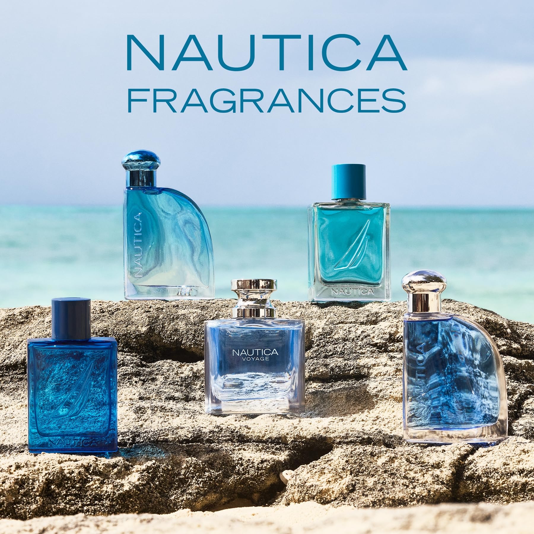 Nautica Blue men fresh grooming spray featuring notes of bergamot jasmine and cedarwood