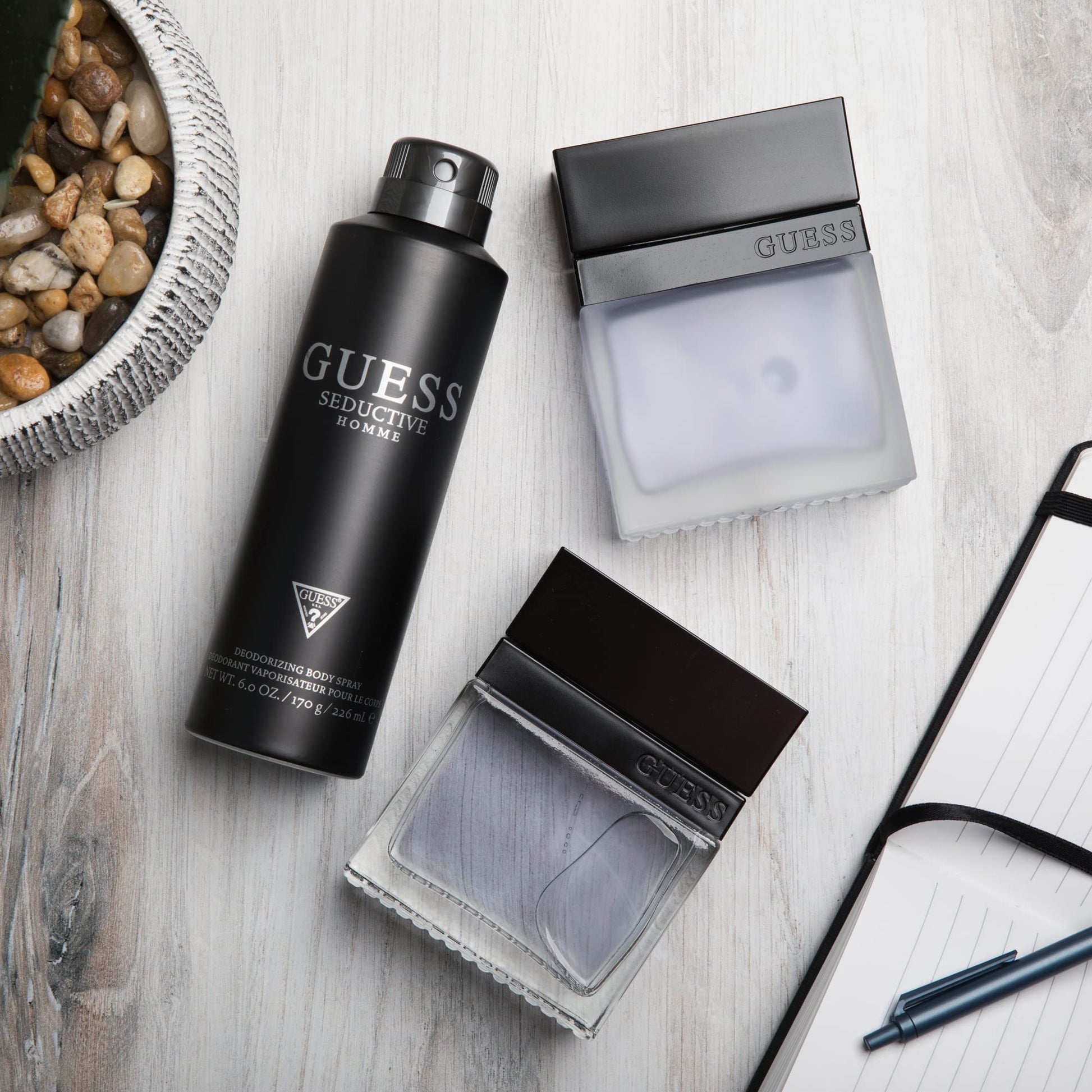 GUESS Seductive Homme 6 Fluid Ounce premium grooming spray bottle