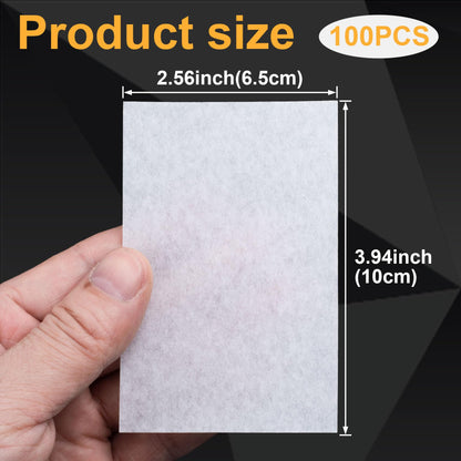 CustomyLife professional heat resistant end tissue sheets laid out for salon hair perming.