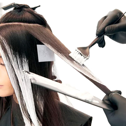 CustomyLife 100 pieces hair perming paper pack displaying the durable texture of the sheets.