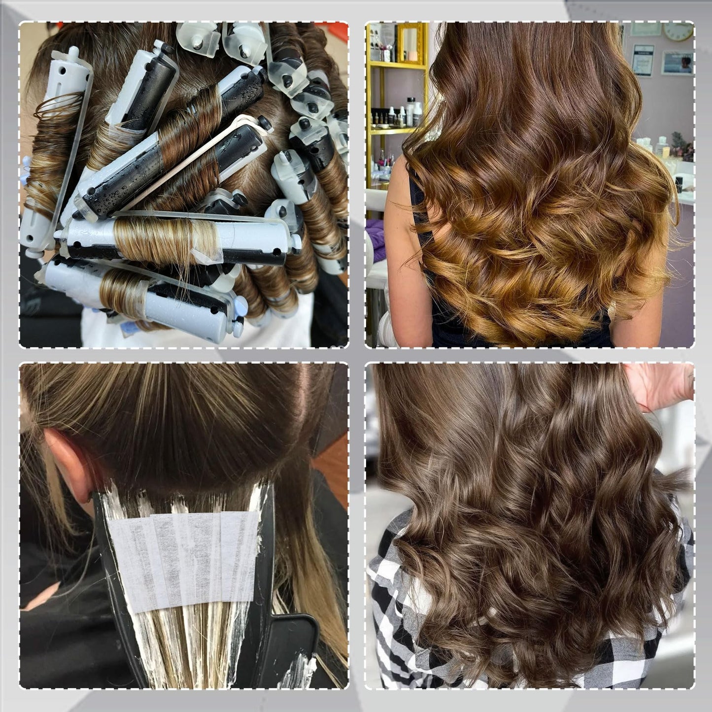 Side view of CustomyLife breathable end papers showing the thickness and salon quality material.