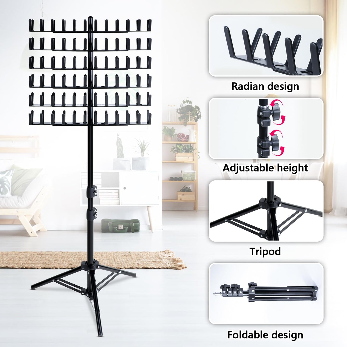Snap on assembly design breakdown of the portable Eastdone lightweight hair divider organizer.