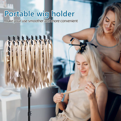 Complete Eastdone salon bundle including the black standing divider rack with bonus combs and clips.