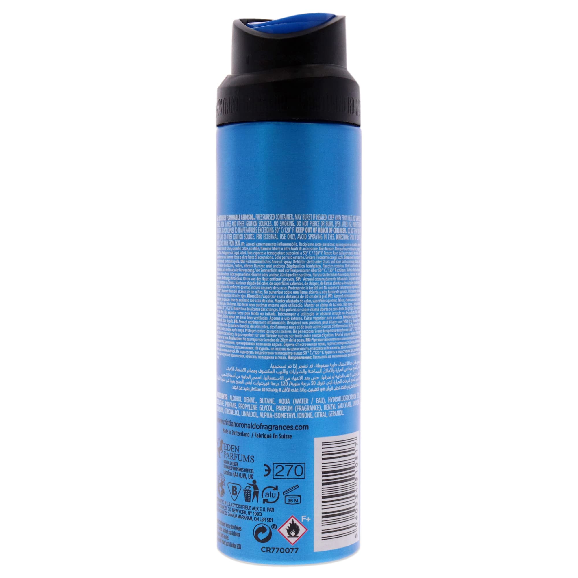 Cristiano Ronaldo CR7 Play It Cool deodorant spray imported masculine fragrance