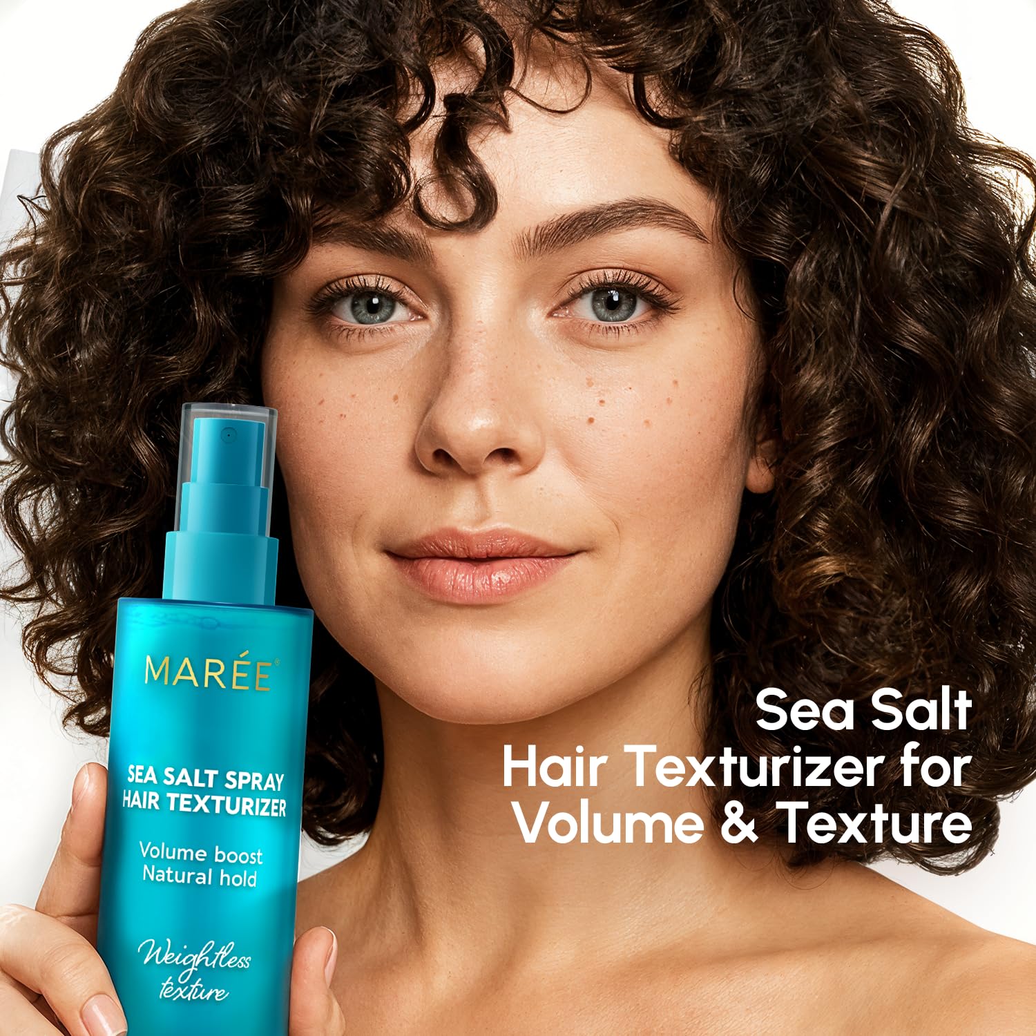 Maree sea salt texture spray showing keratin enriched formula