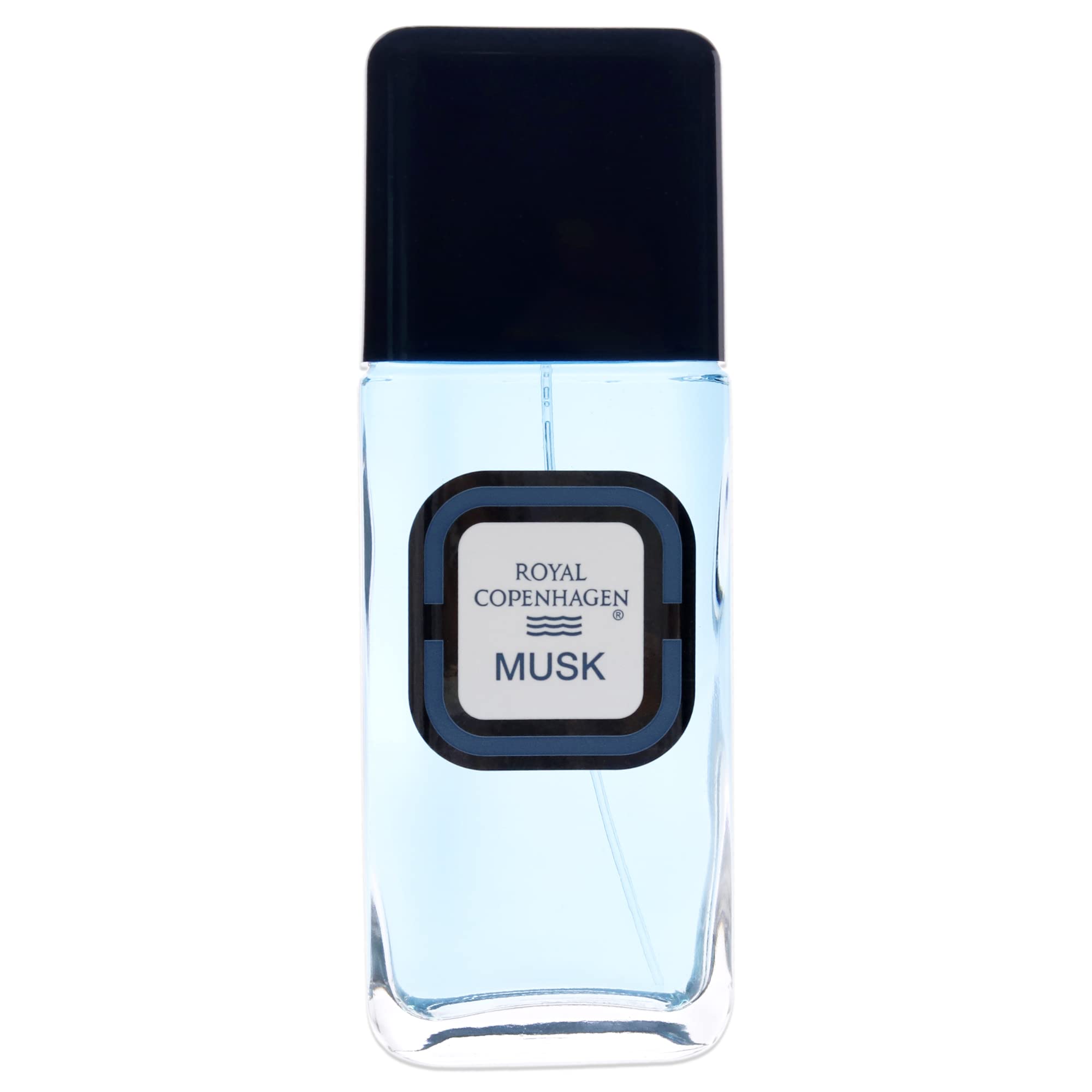 Royal Copenhagen Musk masculine oriental fragrance packaging box