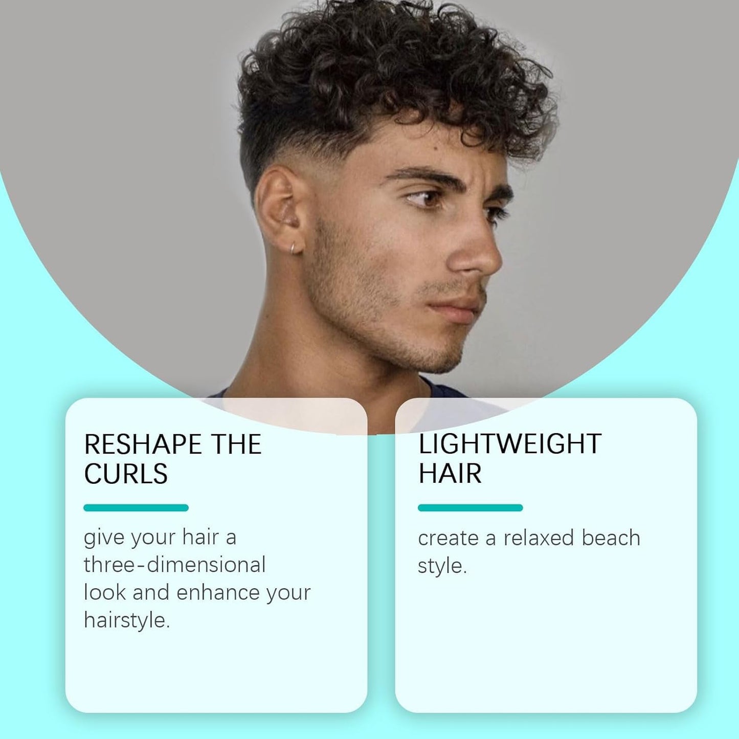 Vellasio hair texturizing spray application on dry hair