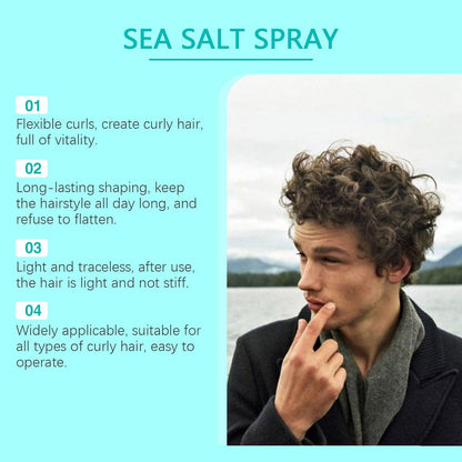 Close up of Vellasio sea salt hair mist bottle