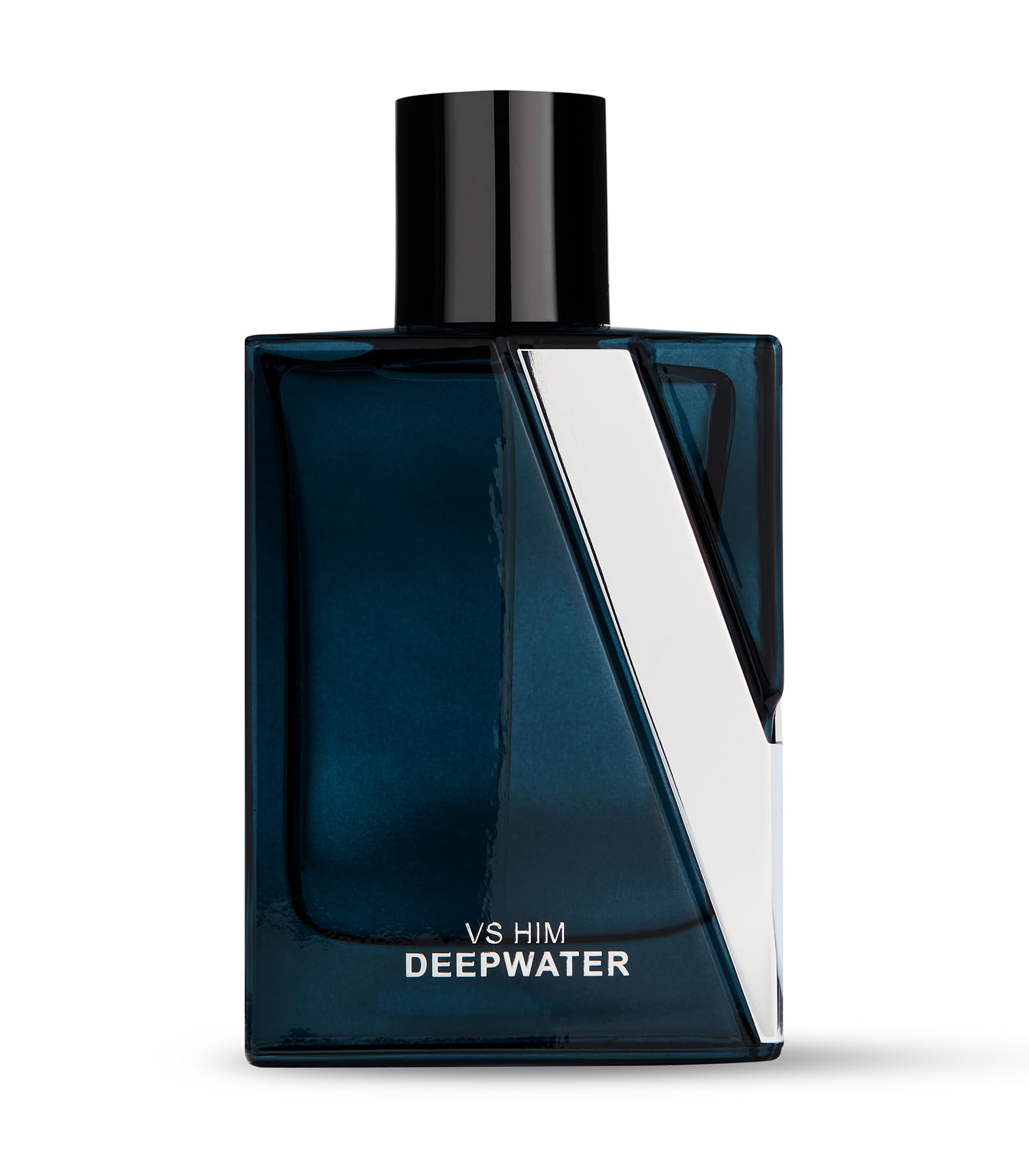Side profile of Victoria's Secret men's Deepwater fragrance bottle