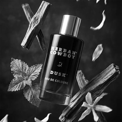 Herban Cowboy Dusk 1.7 fluid ounce bottle lifestyle shot