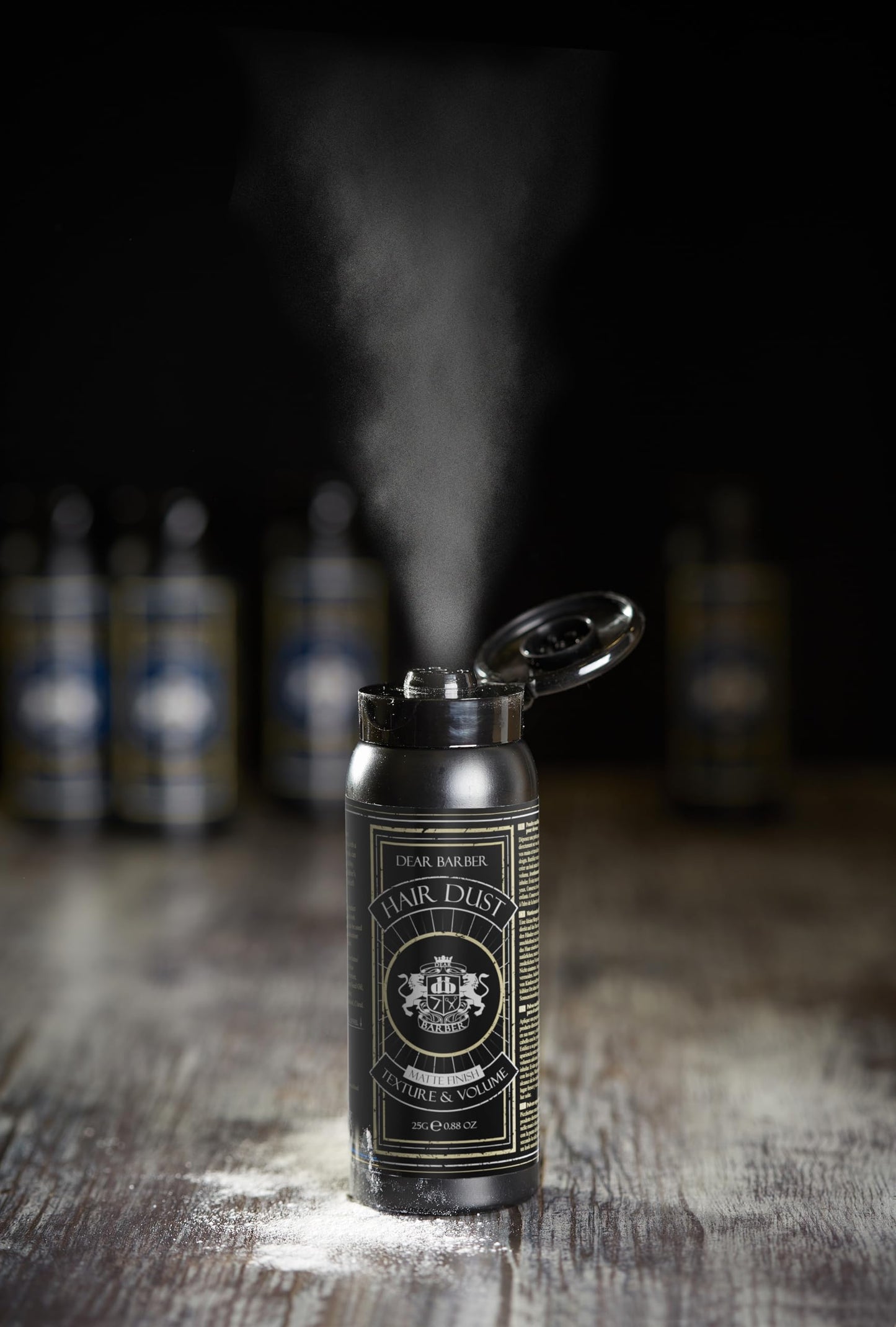 Authentic Dear Barber 25g hair dust bottle imported for Indian consumers