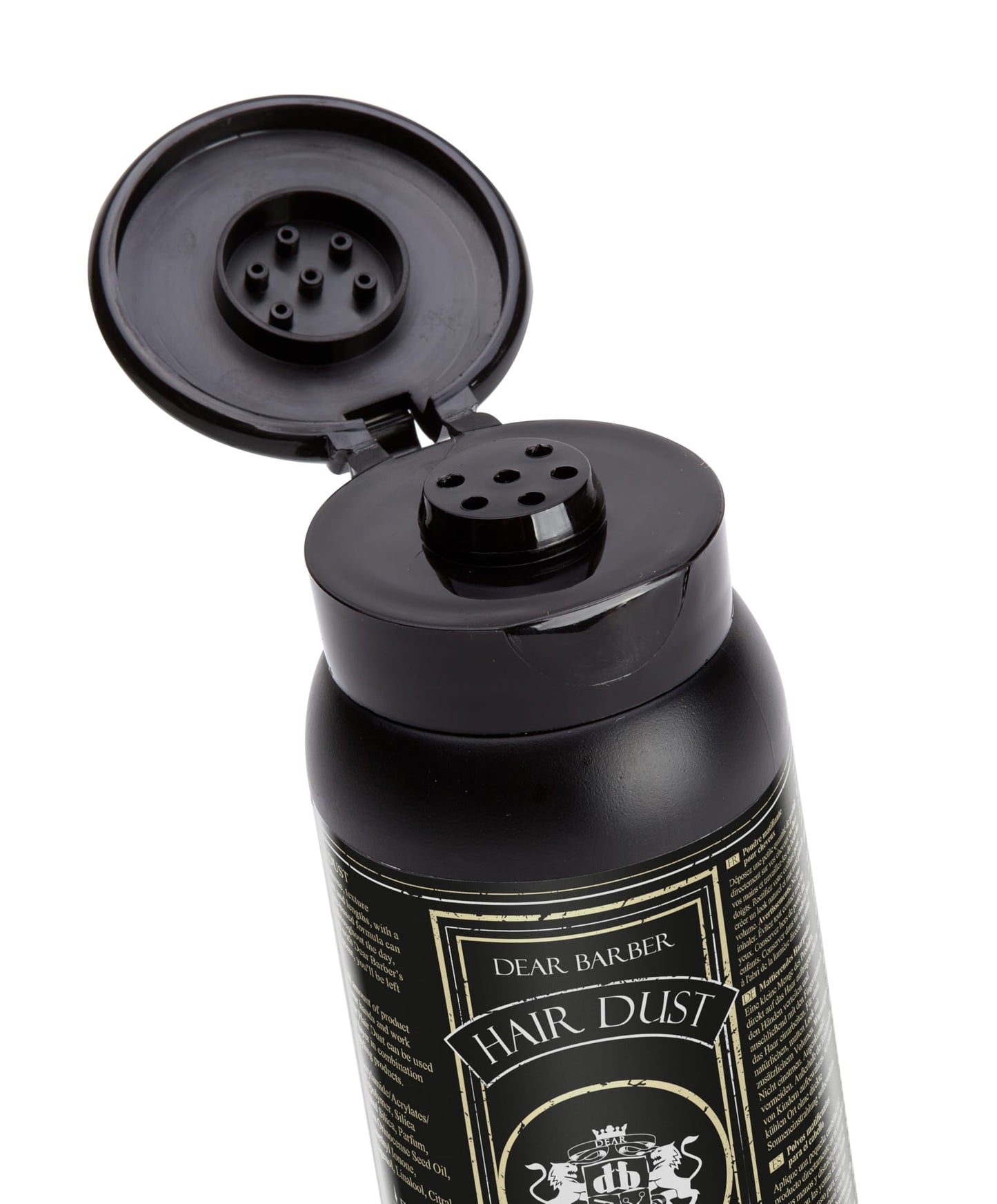 Dear Barber volume texturizing powder ingredients and details view