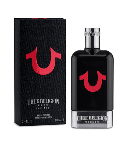 True Religion for Men cologne branding details
