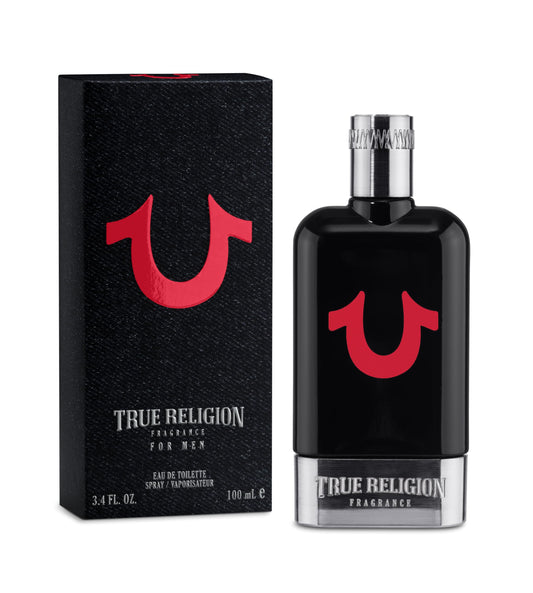 True Religion for Men cologne branding details