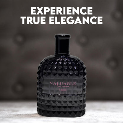Close up of the four piece men perfume bottle set
