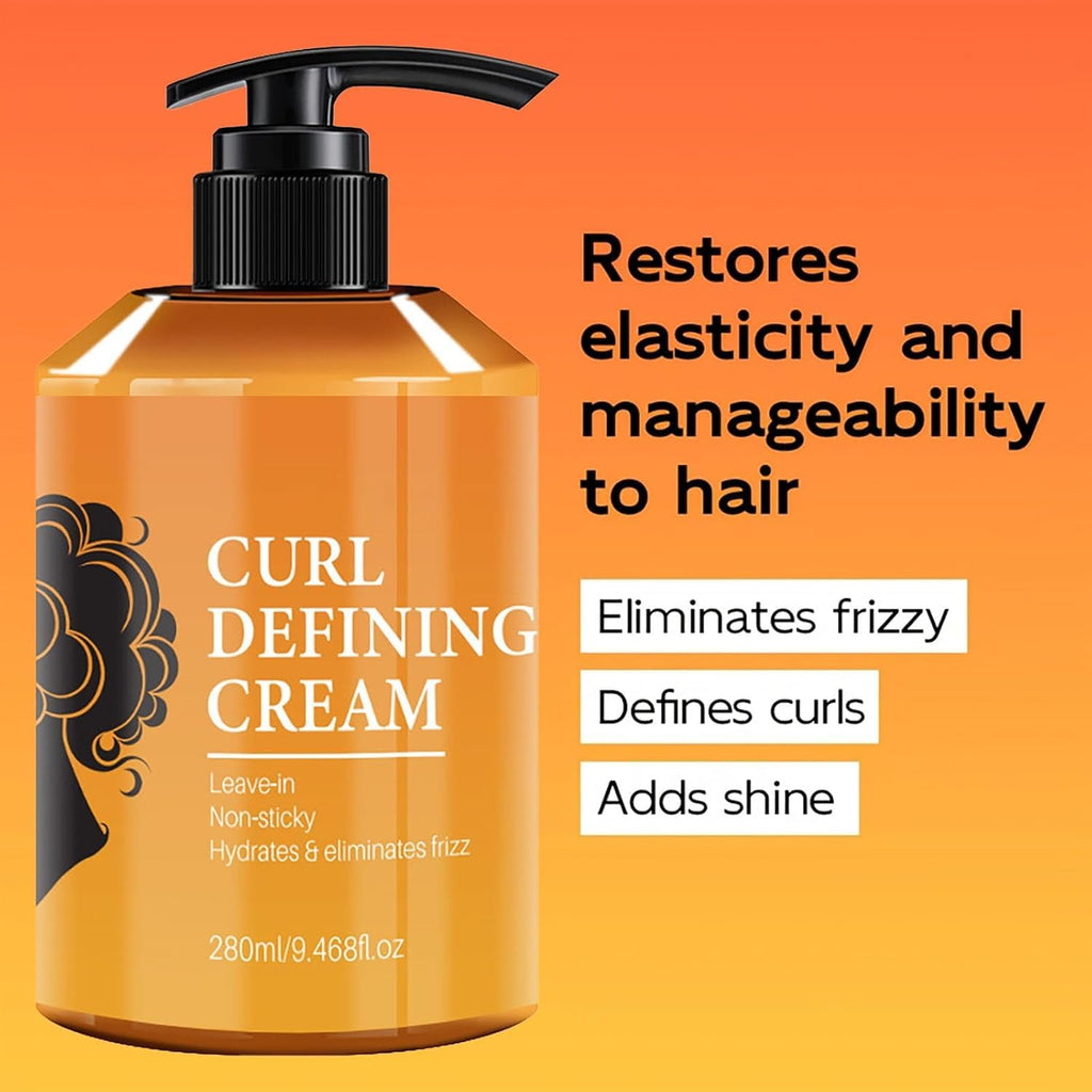 YJLYQF hydrating curl cream 280 milliliter pump bottle