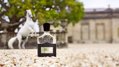 Professional product photography of Creed Aventus 100ml